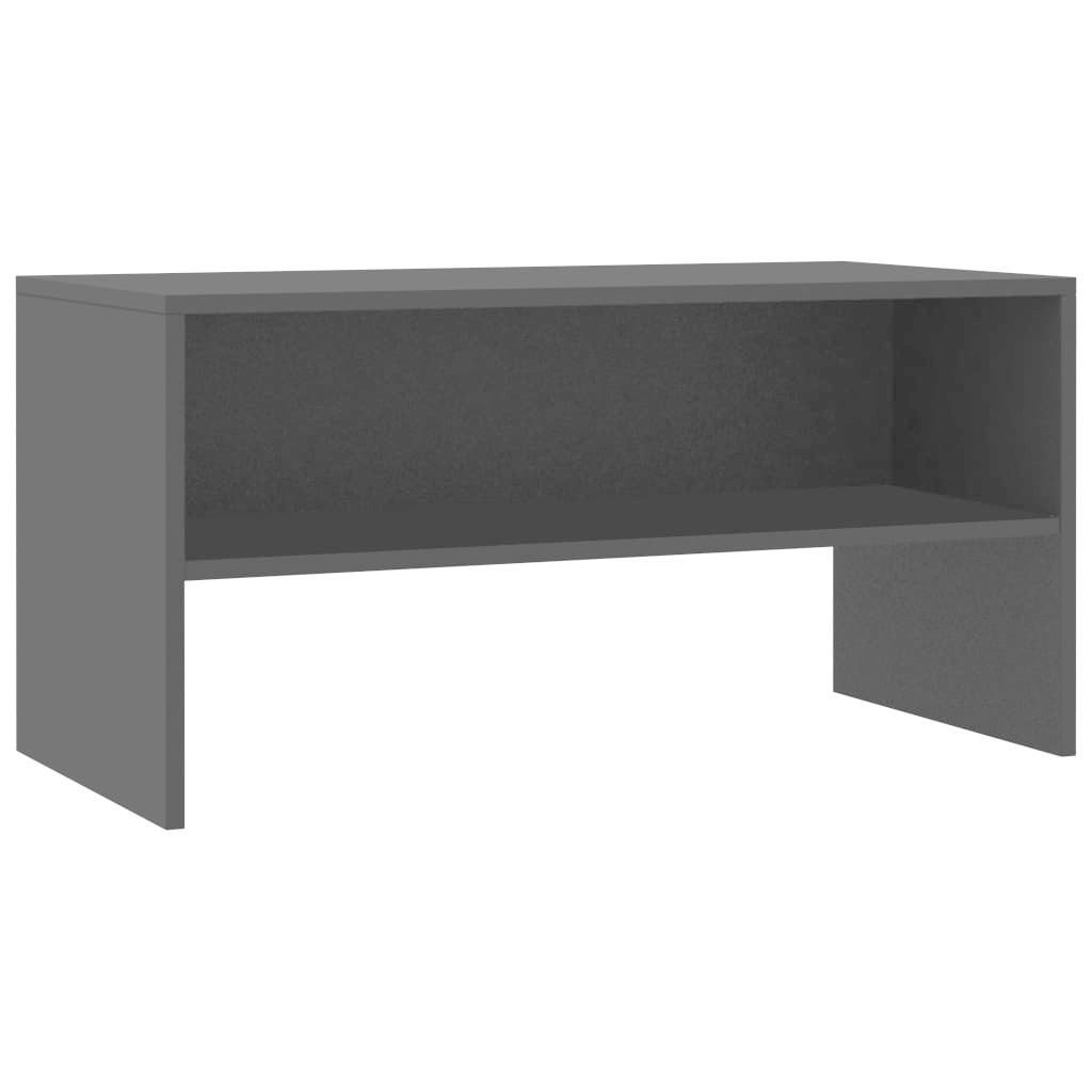 Tv-meubel 80x40x40 cm bewerkt hout zwart