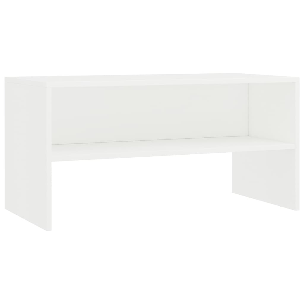 Tv-meubel 80x40x40 cm bewerkt hout wit