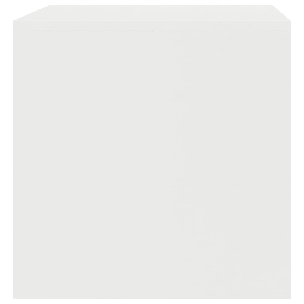 Tv-meubel 80x40x40 cm bewerkt hout wit
