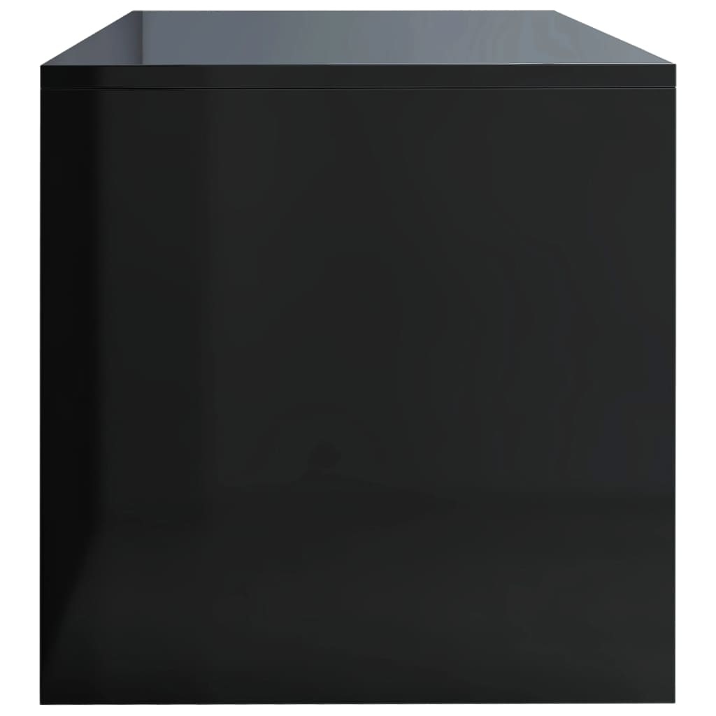 Tv-meubel 100x40x40 cm bewerkt hout hoogglans zwart
