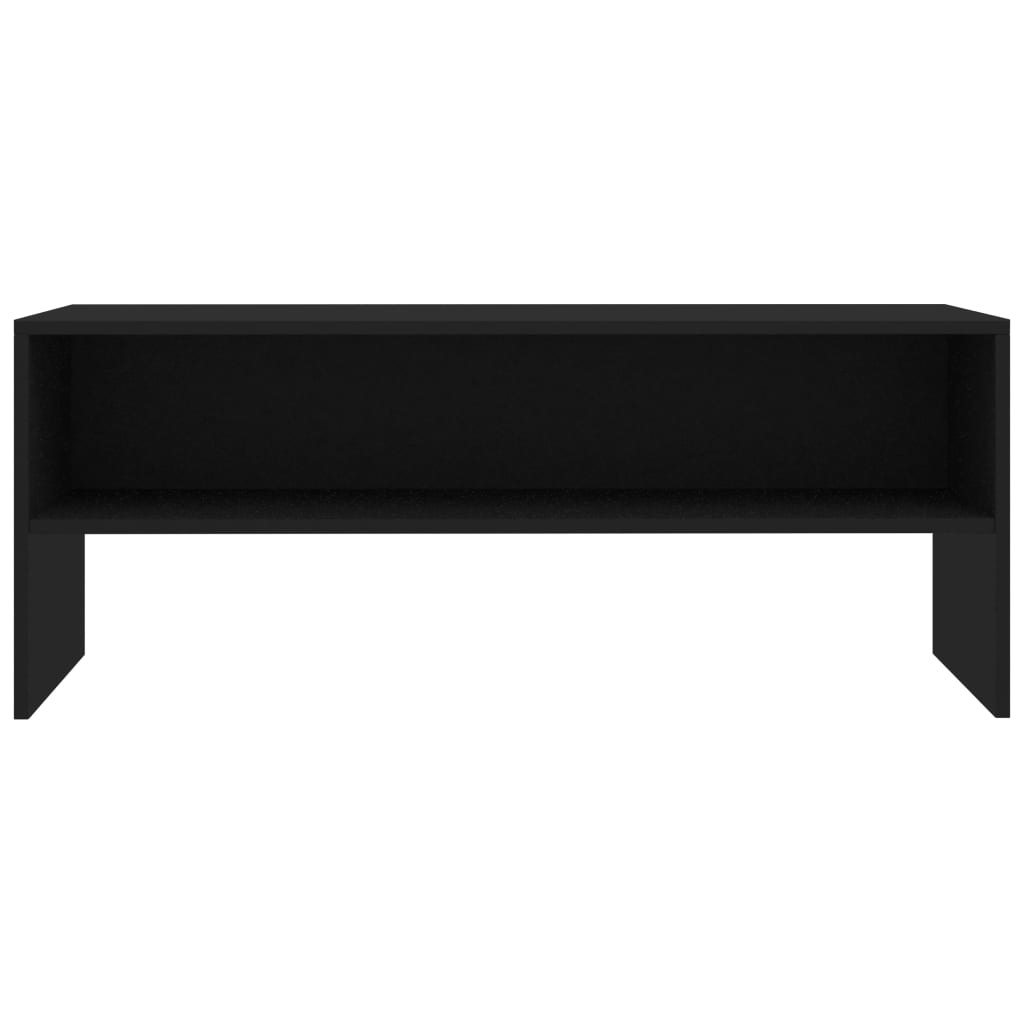 Tv-meubel 100x40x40 cm bewerkt hout zwart