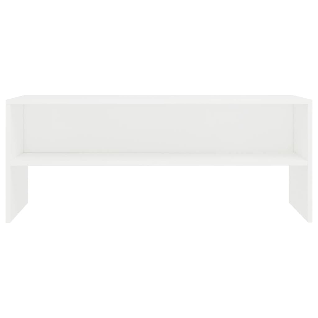 Tv-meubel 100x40x40 cm bewerkt hout wit