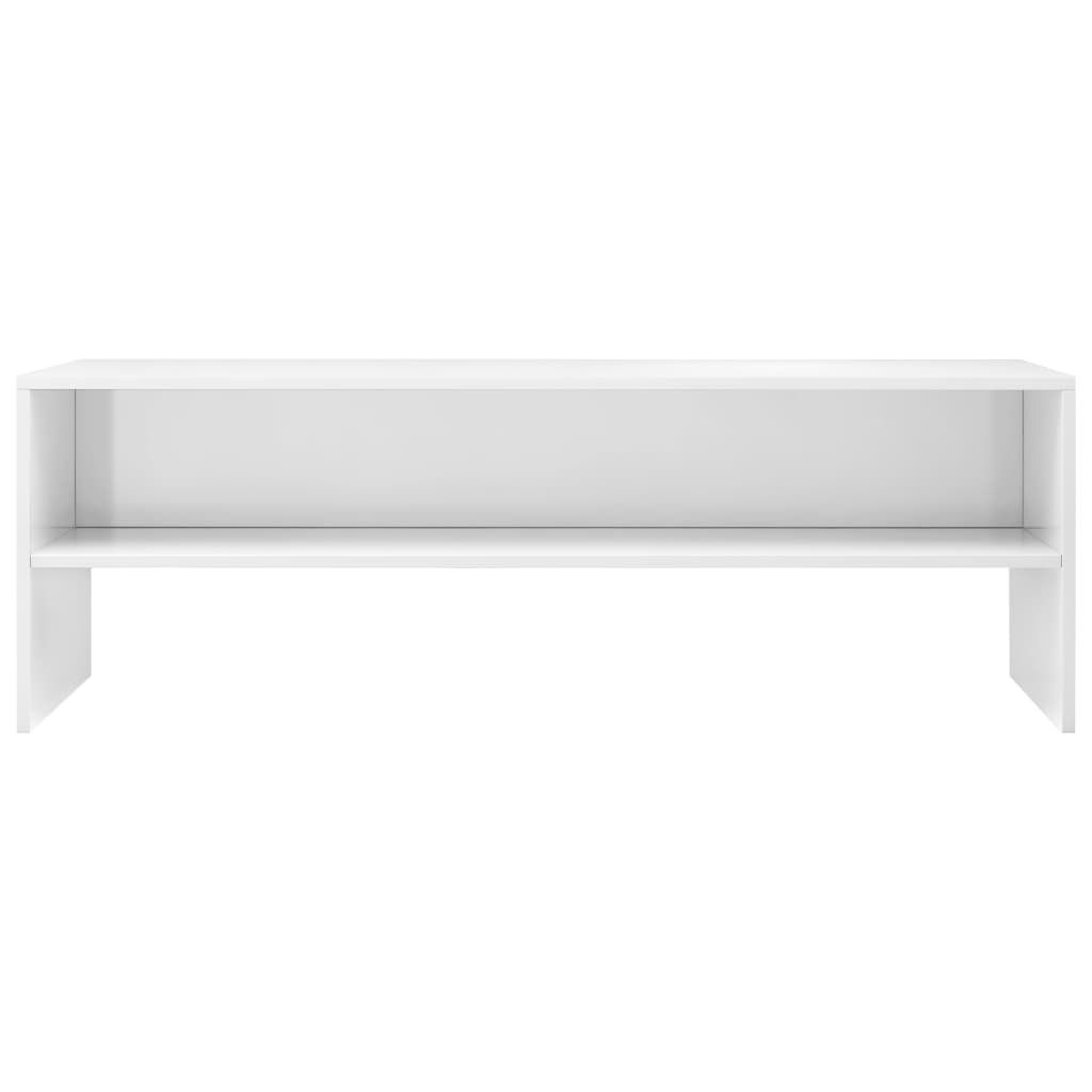 Tv-meubel 120x40x40 cm bewerkt hout hoogglans wit