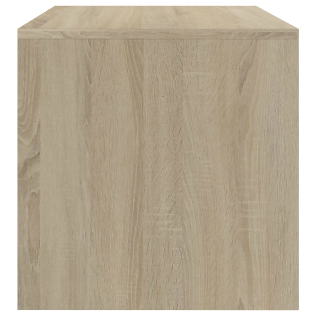 Tv-meubel 120x40x40 cm bewerkt hout wit en sonoma eikenkleurig