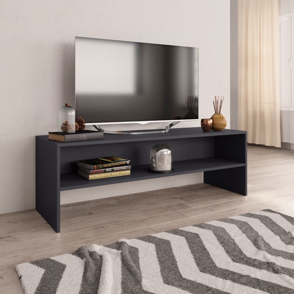 Tv-meubel 120x40x40 cm bewerkt hout grijs
