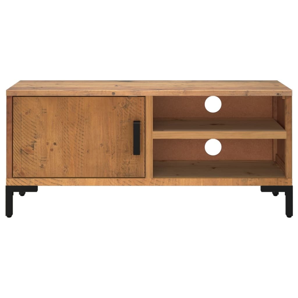 Tv-meubel 90x30x40 cm gerecycled massief grenenhout bruin