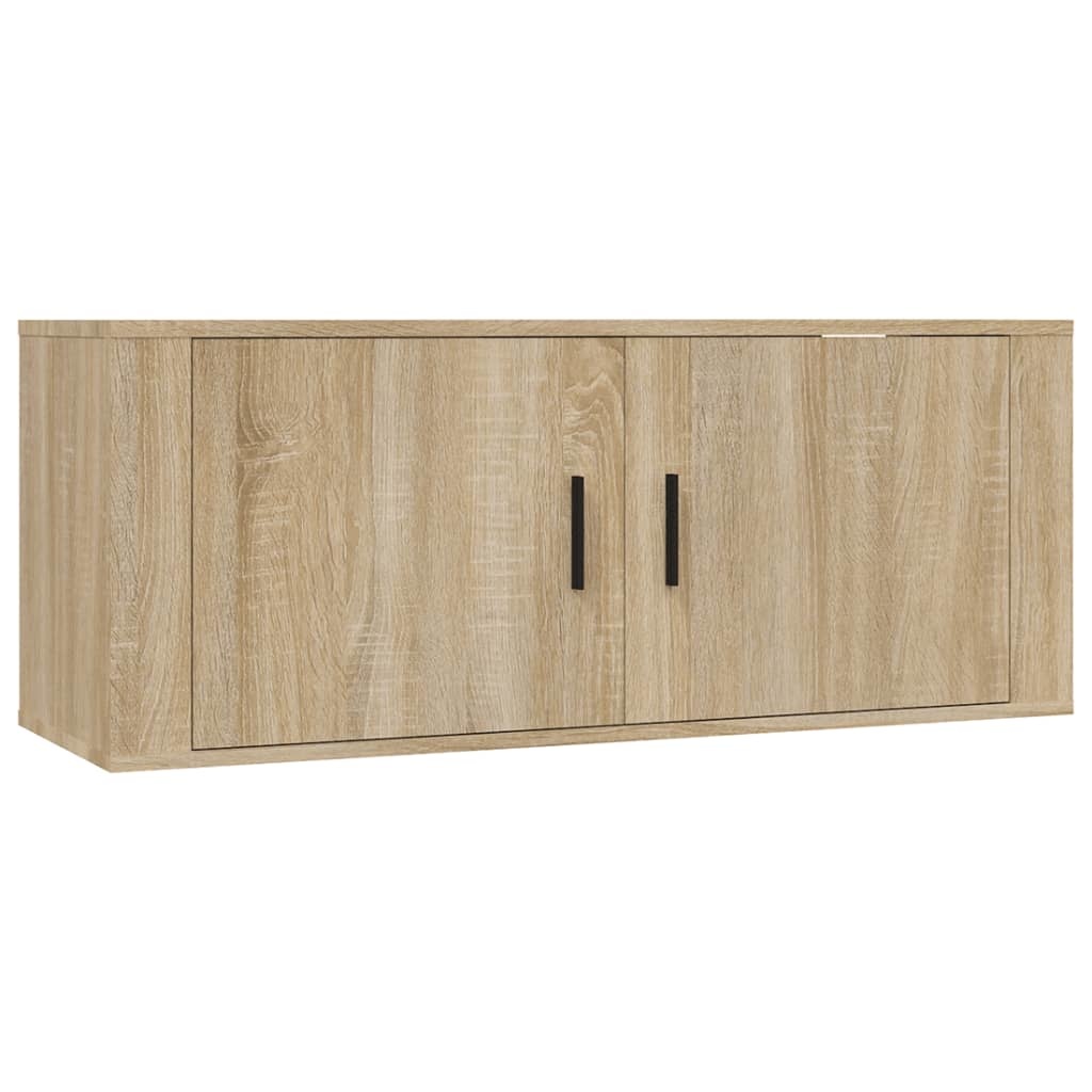 Tv-wandmeubel 100x34,5x40 cm sonoma eikenkleurig