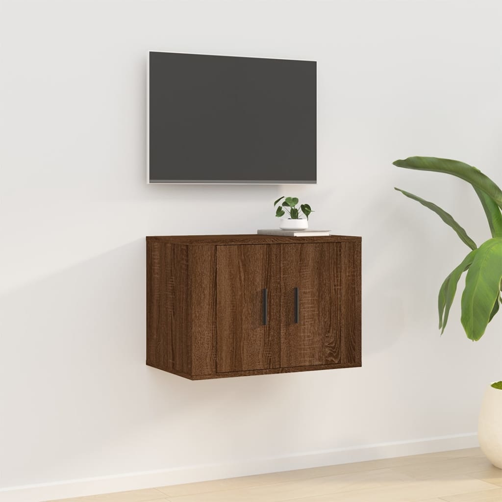 Tv-wandmeubel 57x34,5x40 cm bruin eikenkleur