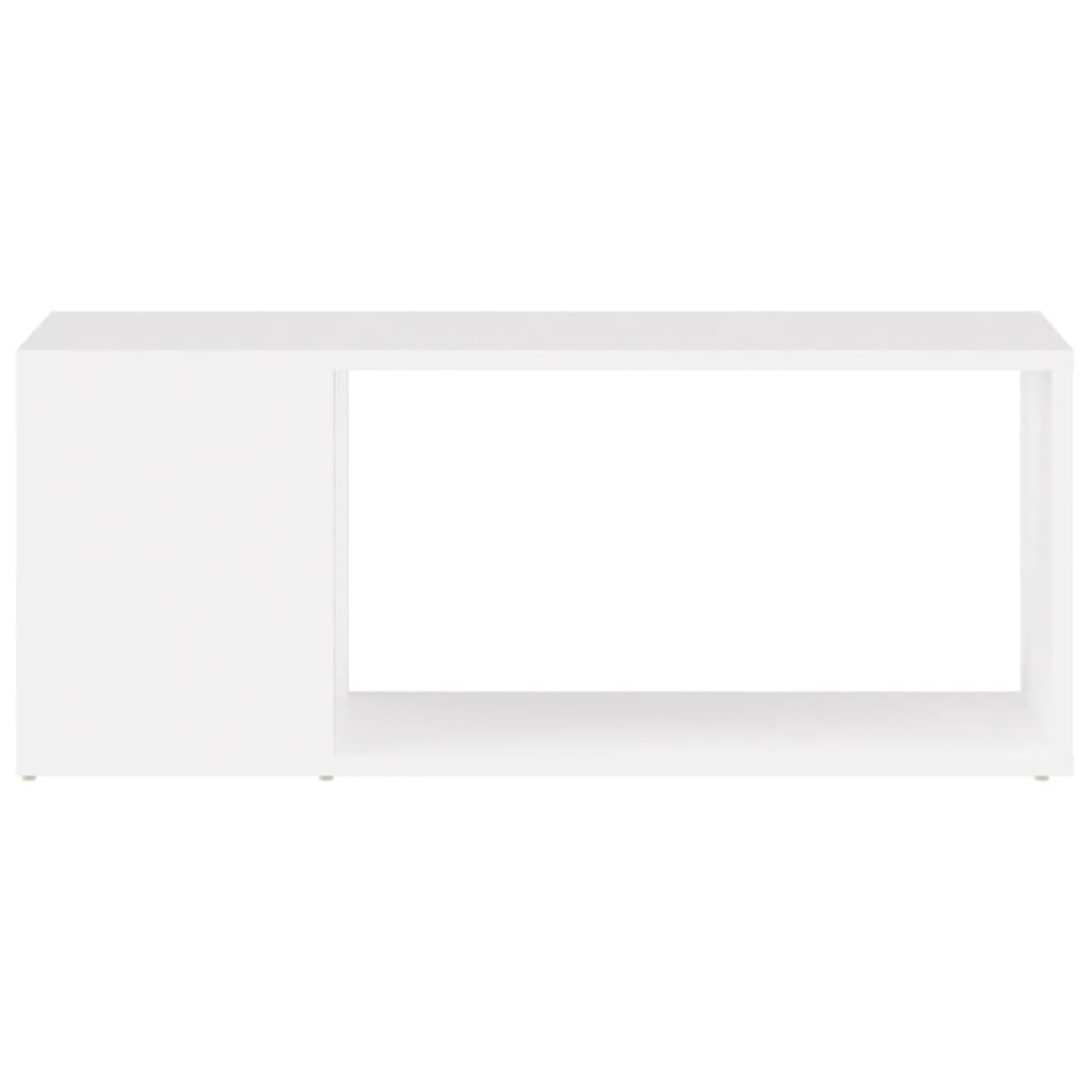 Tv-meubel 80x24x32 cm bewerkt hout wit