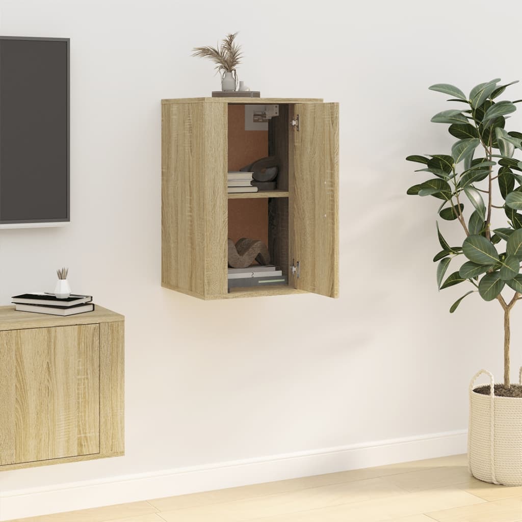 Tv-wandmeubel 40x34,5x60 cm sonoma eikenkleurig