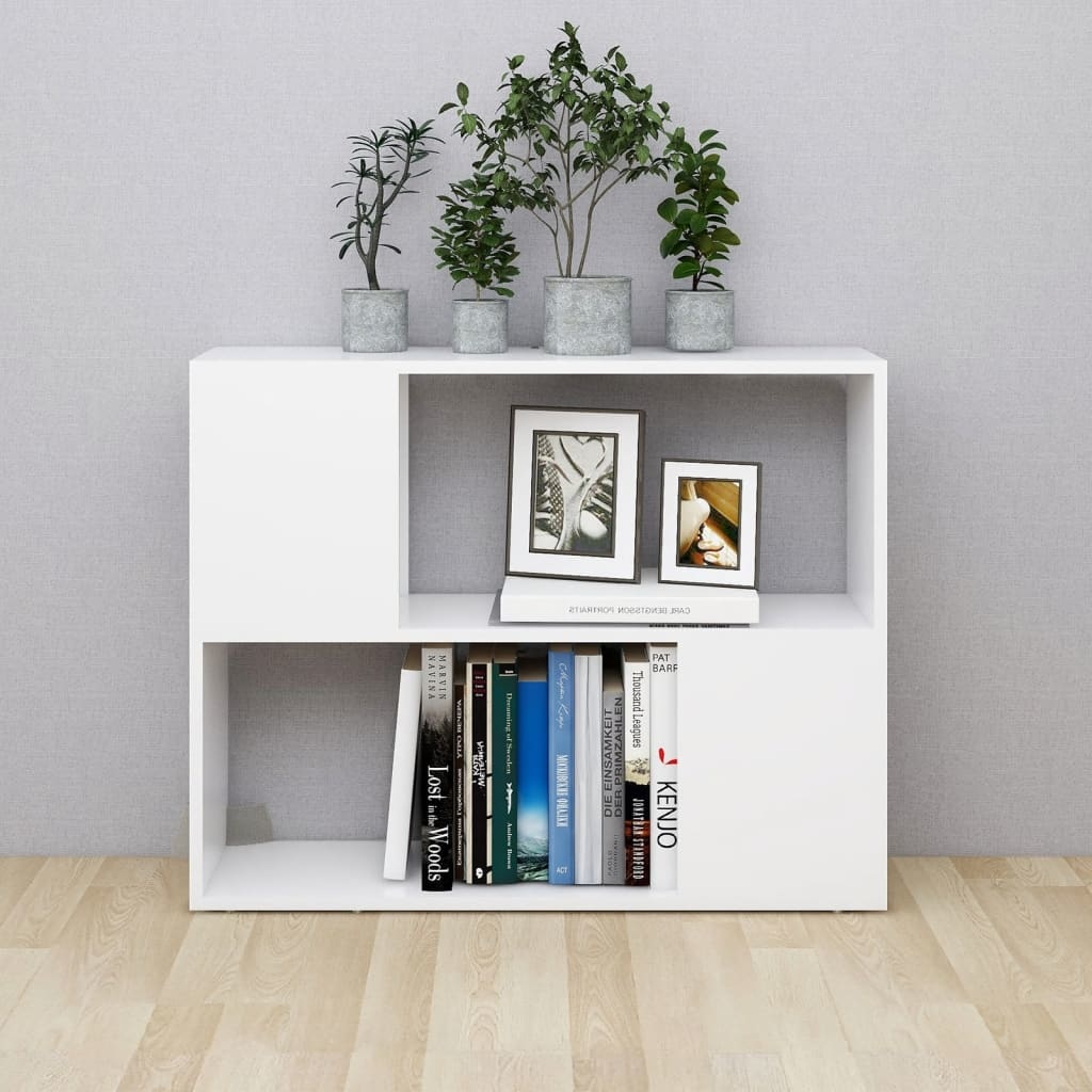 Tv-meubel 80x24x63 cm spaanplaat wit