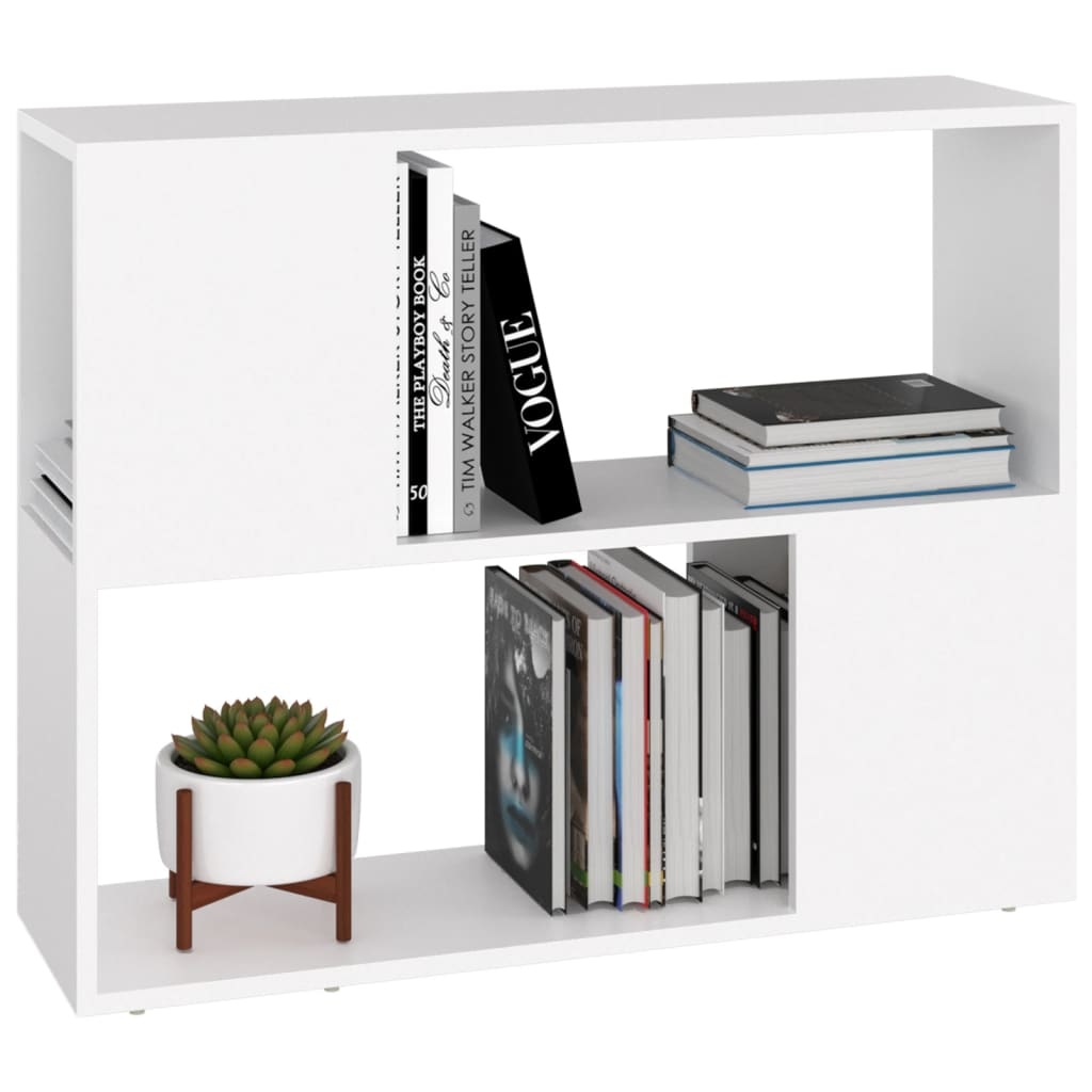 Tv-meubel 80x24x63 cm spaanplaat wit
