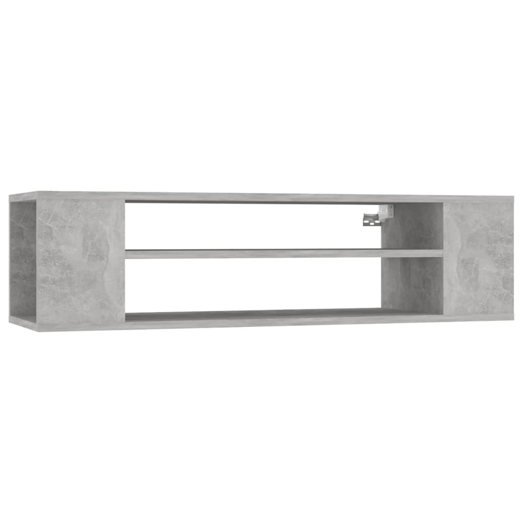 Tv-hangmeubel 100x30x26,5 cm spaanplaat betongrijs