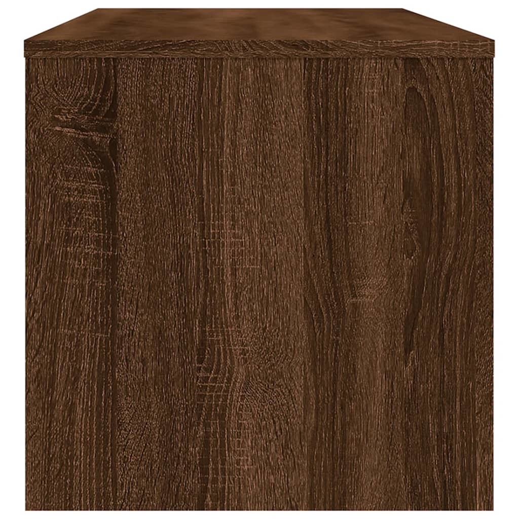 Tv-meubel 100x40x40 cm bewerkt hout bruineikenkleurig
