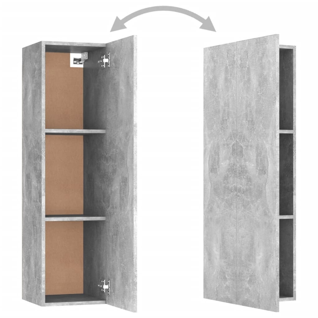 Tv-meubel 30,5x30x110 cm spaanplaat betongrijs