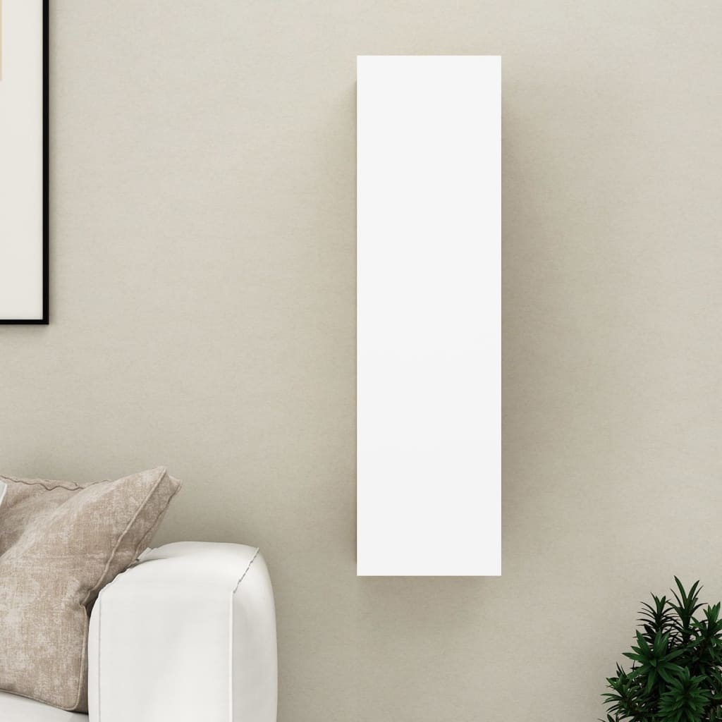 Tv-meubel 30,5x30x110 cm spaanplaat wit