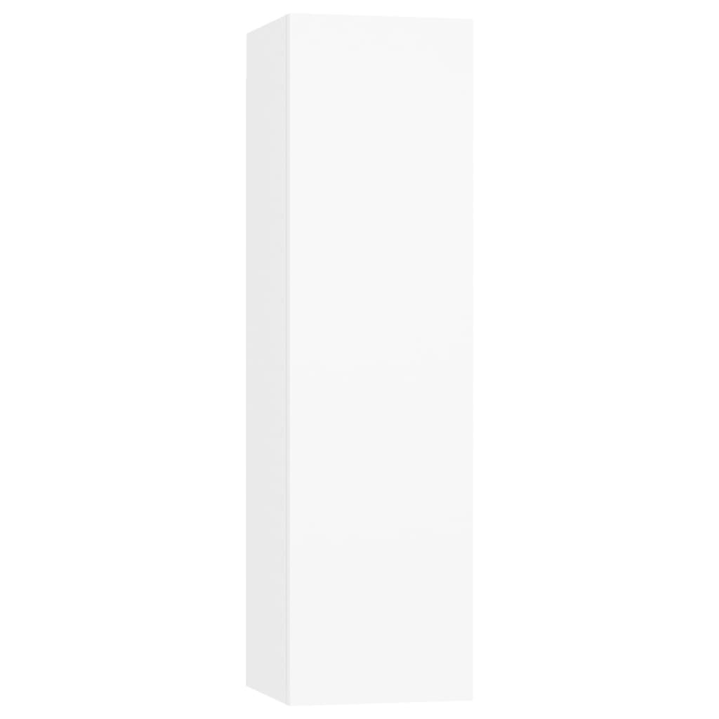 Tv-meubel 30,5x30x110 cm spaanplaat wit