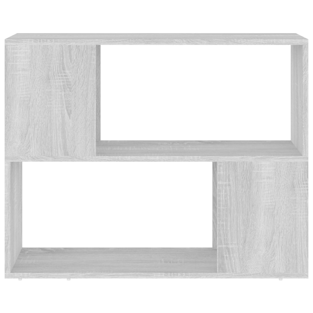 Boekenkast/kamerscherm 80x24x63 cm grijs sonoma eikenkleurig