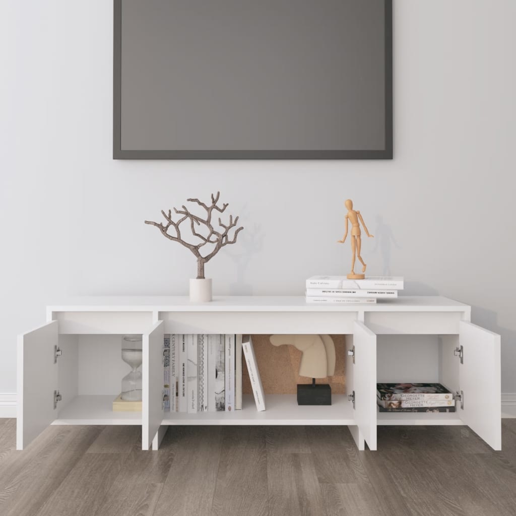 Tv-meubel 120x30x40,5 cm spaanplaat wit