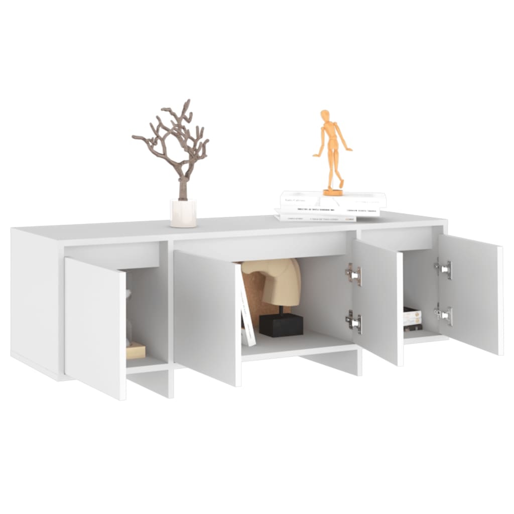 Tv-meubel 120x30x40,5 cm spaanplaat wit