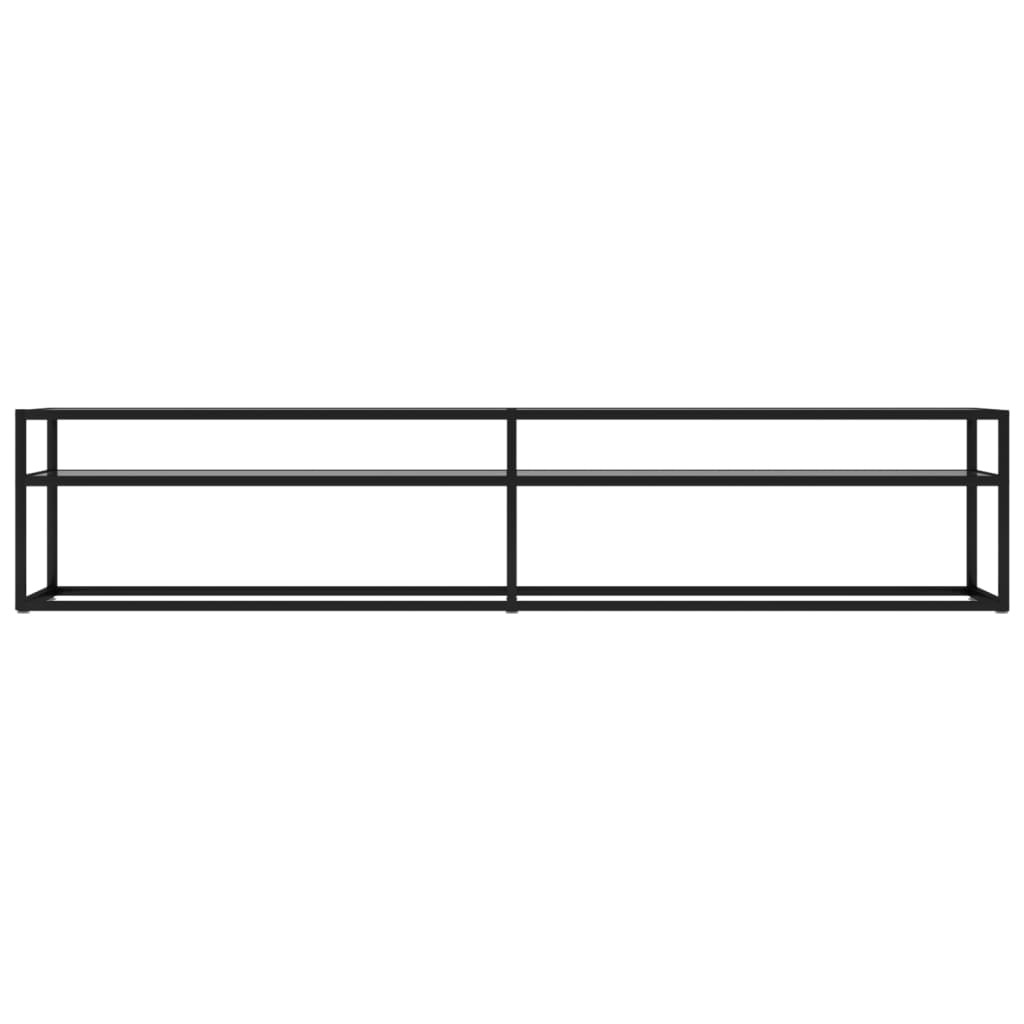 Tv-meubel 200x40x40,5 cm gehard glas transparant