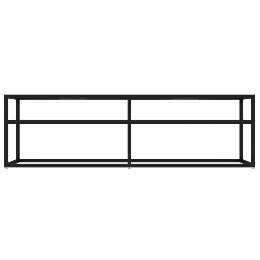 Tv-meubel 140x40x40,5 cm gehard glas transparant