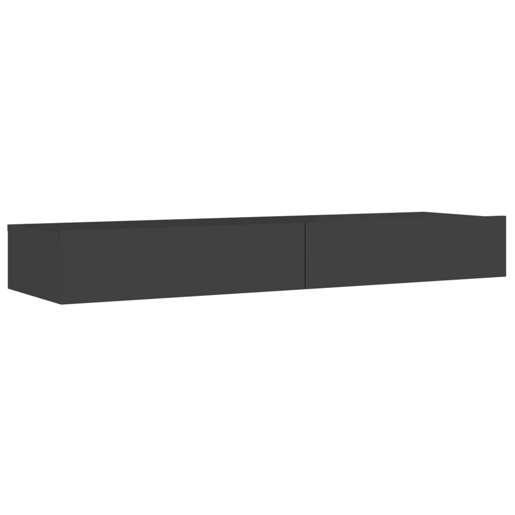 Tv-meubel met LED-verlichting 120x35x15,5 cm grijs