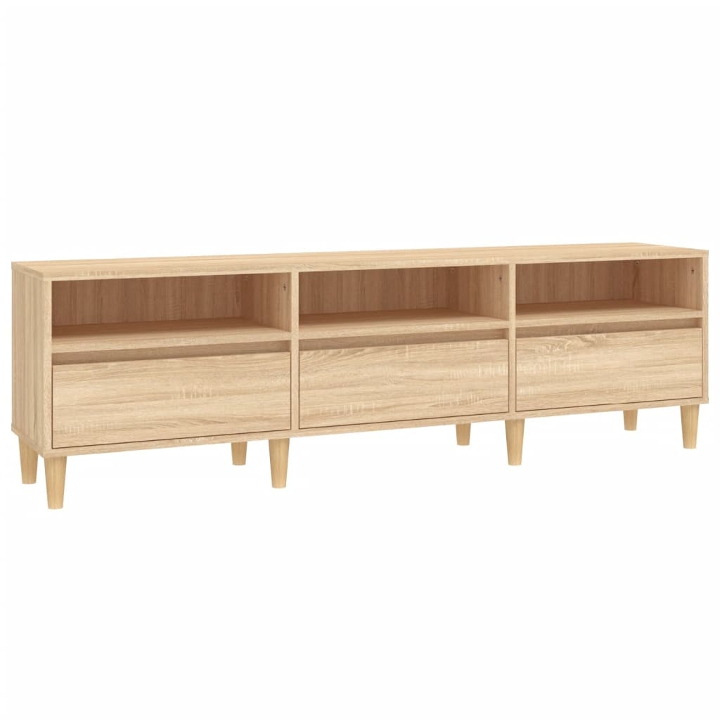Tv-meubel 150x30x44,5 cm bewerkt hout sonoma eikenkleurig