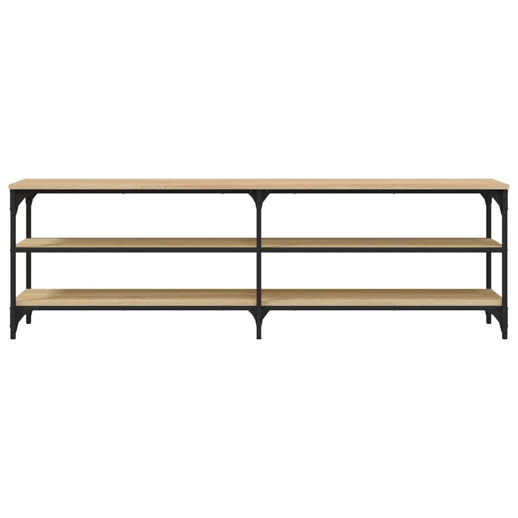 Tv-meubel 160x30x50 cm bewerkt hout sonoma eikenkleurig
