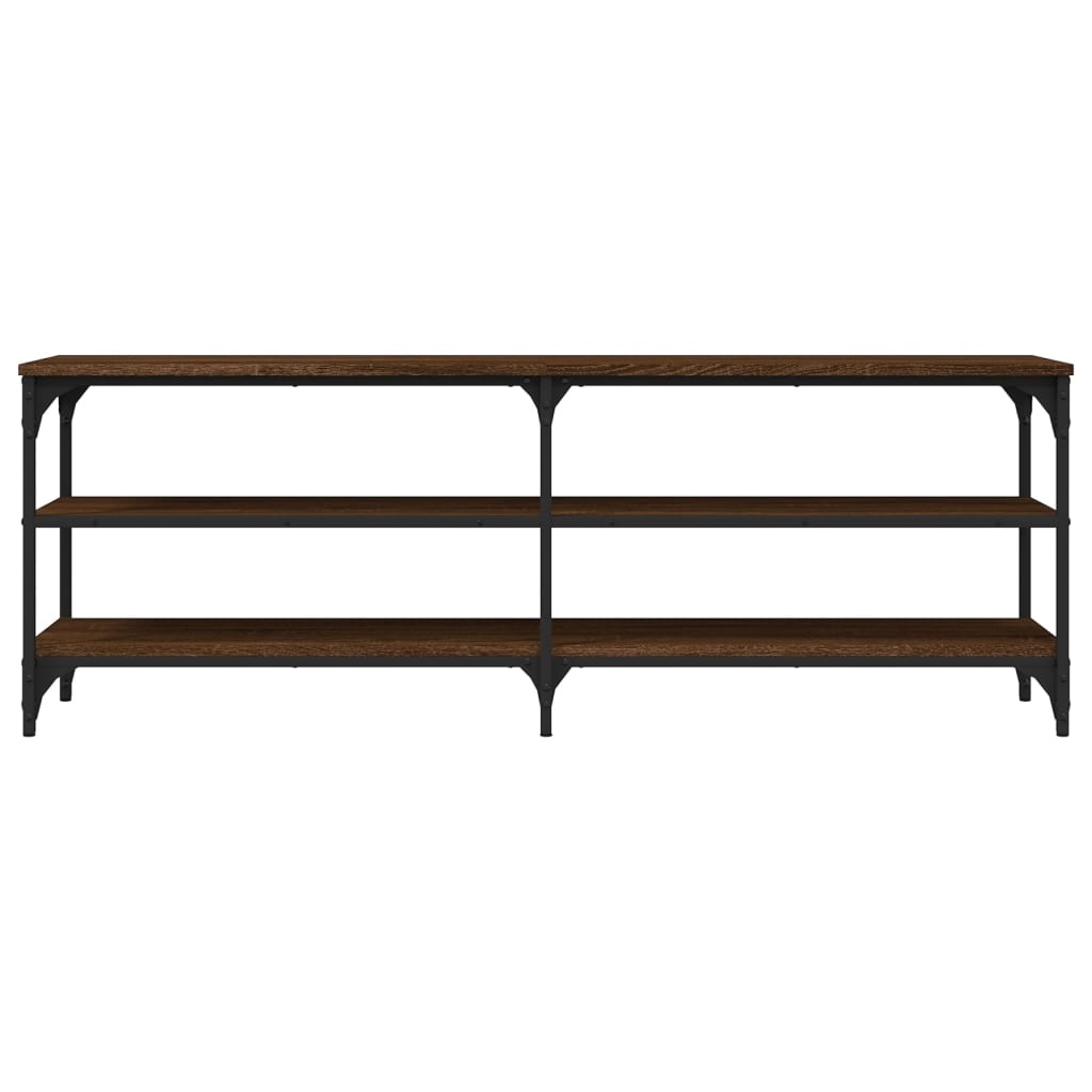 Tv-meubel 140x30x50 cm bewerkt hout bruineikenkleurig
