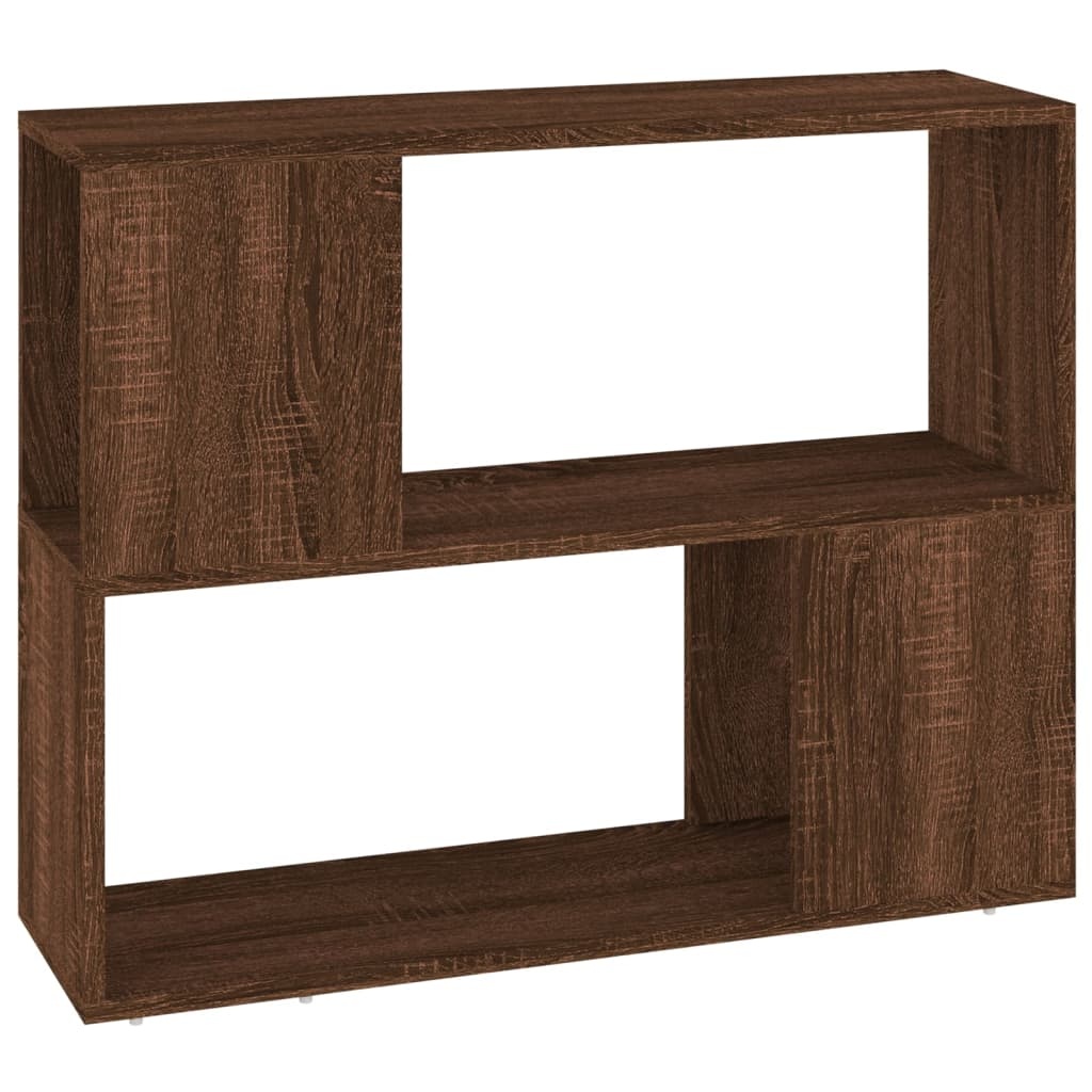 Boekenkast/kamerscherm 80x24x63 cm bruineikenkleurig