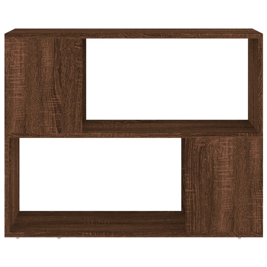 Boekenkast/kamerscherm 80x24x63 cm bruineikenkleurig