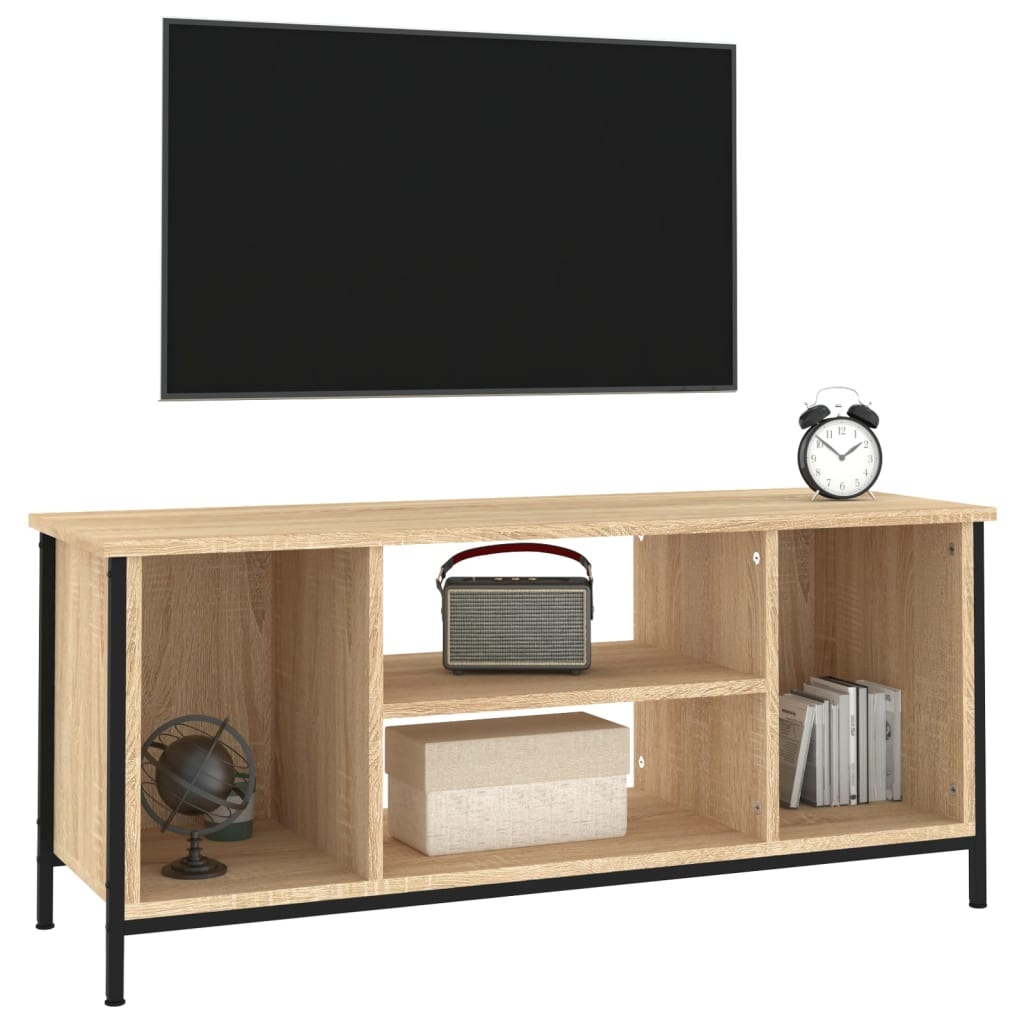 Tv-meubel 102x35x45 cm bewerkt hout sonoma eikenkleurig
