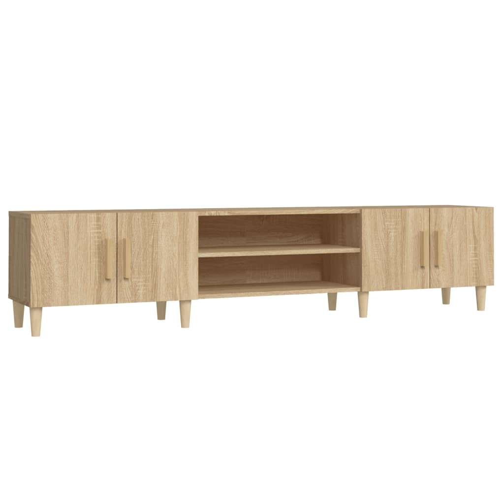 Tv-meubel 180x31,5x40 cm bewerkt hout sonoma eikenkleurig