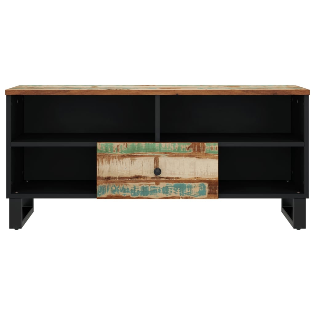 Tv-meubel 100x33x46 cm massief hout gerecycled en bewerkt hout