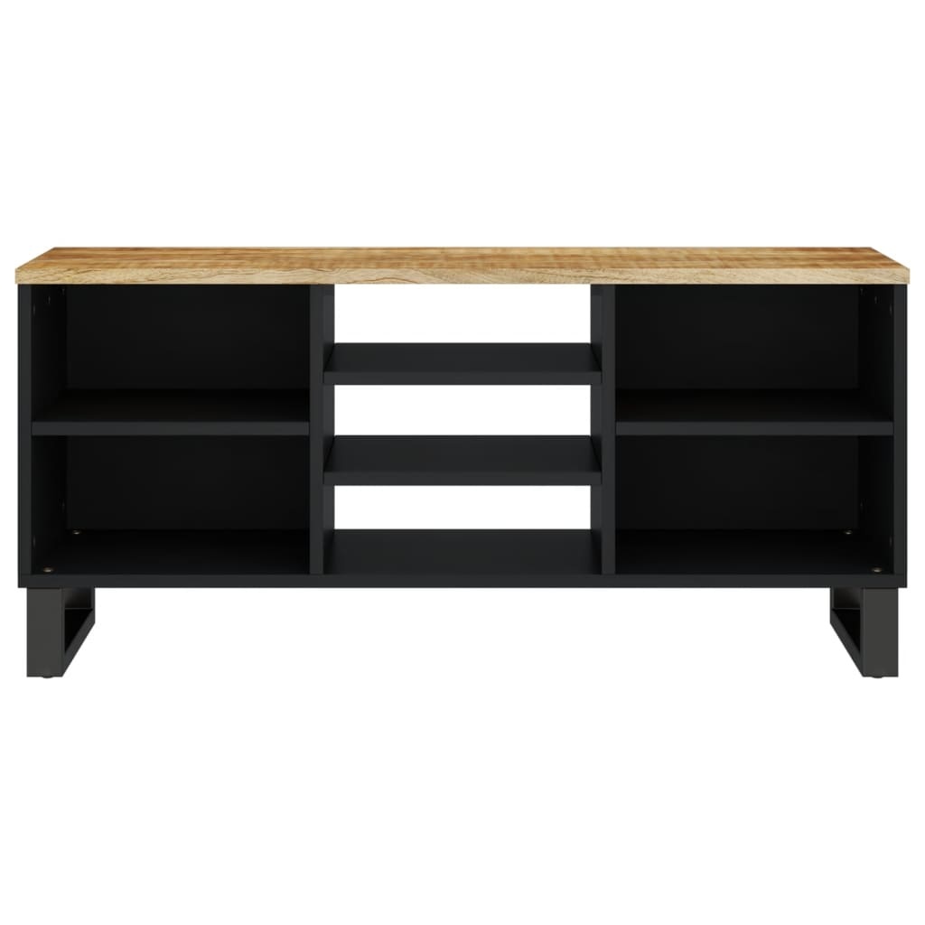 Tv-meubel 100x33x46 cm massief mangohout en bewerkt hout