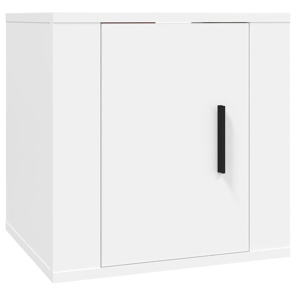 5-delige Tv-meubelset bewerkt hout wit