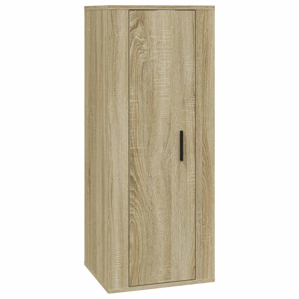 4-delige Tv-meubelset bewerkt hout sonoma eikenkleurig