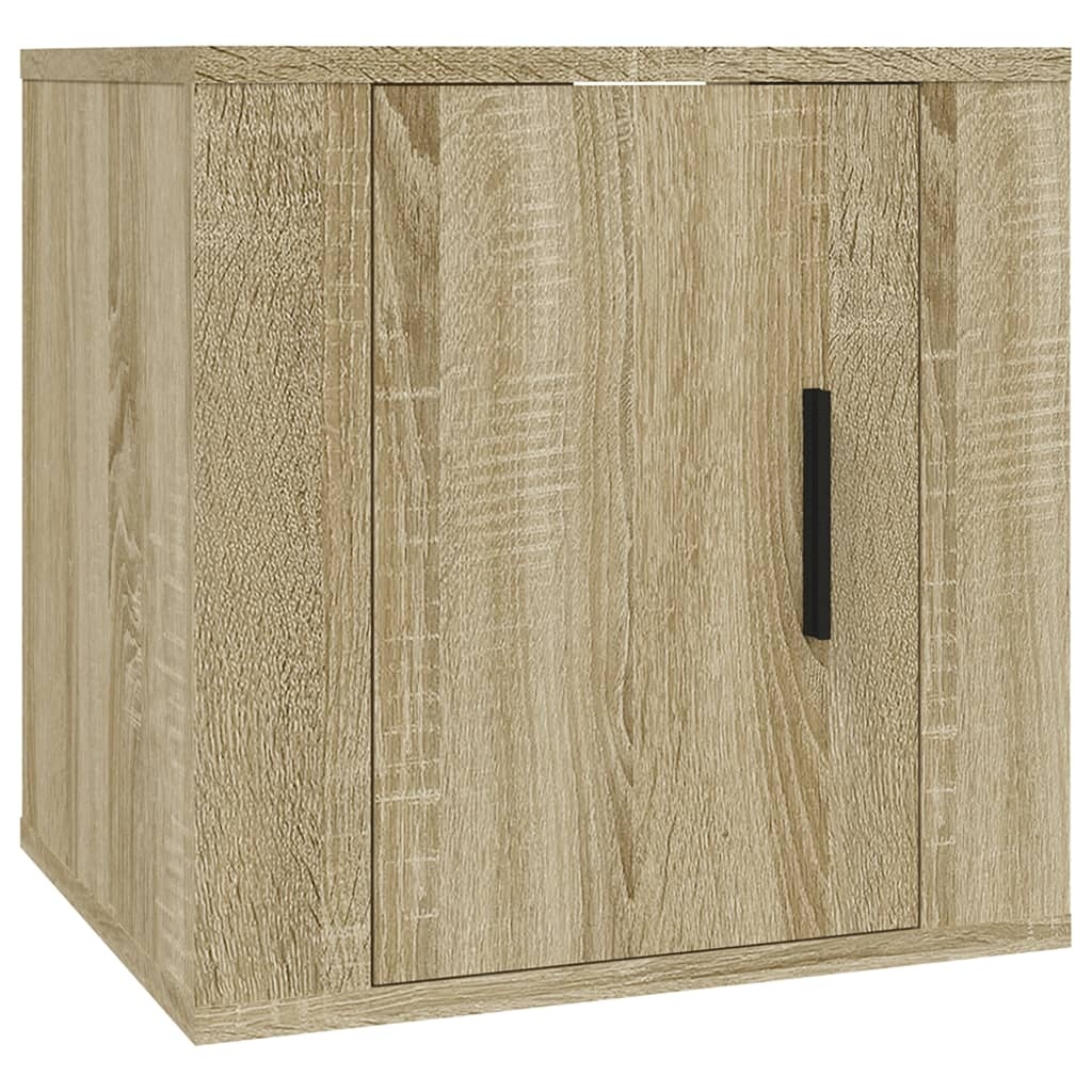 8-delige Tv-meubelset bewerkt hout sonoma eikenkleurig