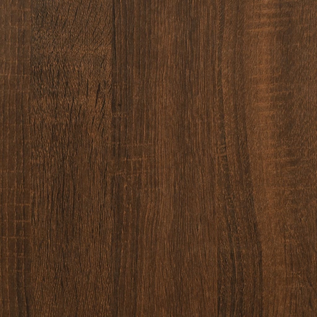 4-delige Tv-meubelset bewerkt hout bruineikenkleurig