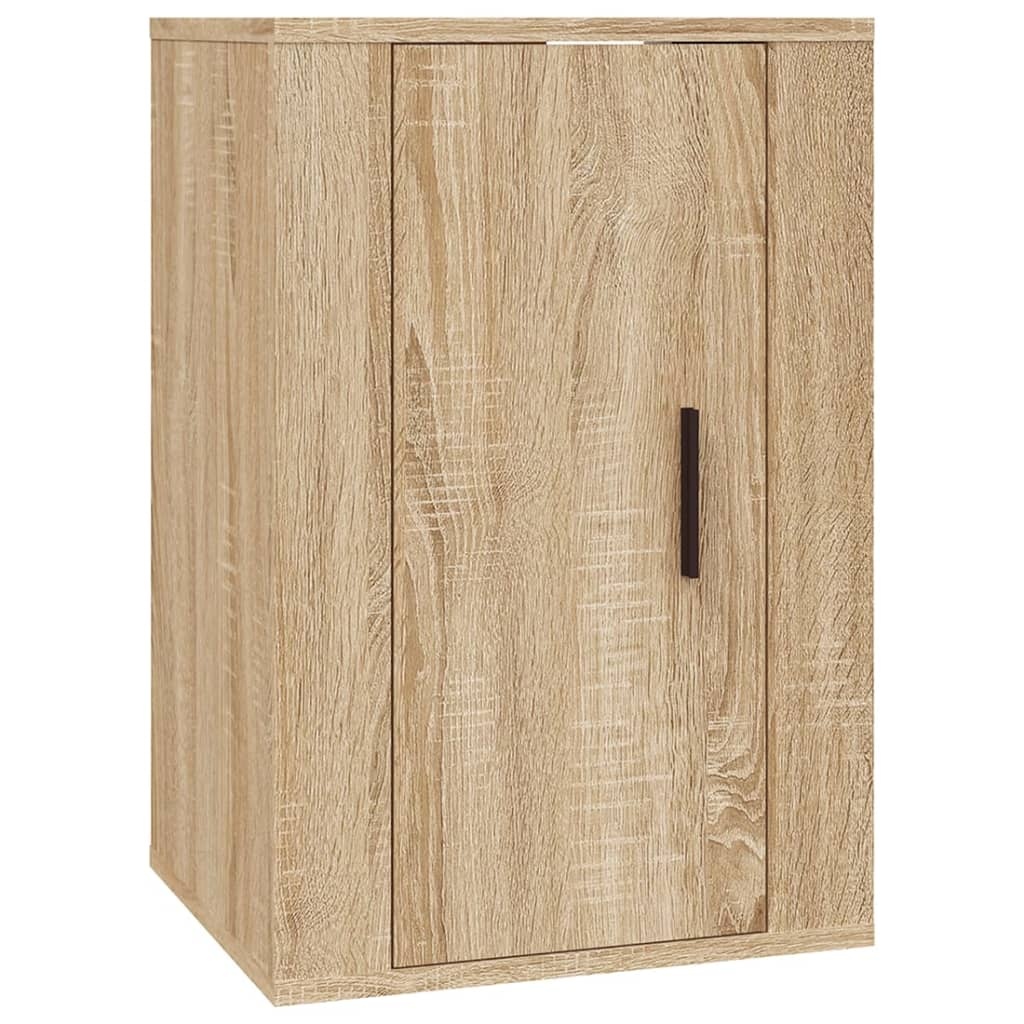 4-delige Tv-meubelset bewerkt hout sonoma eikenkleurig