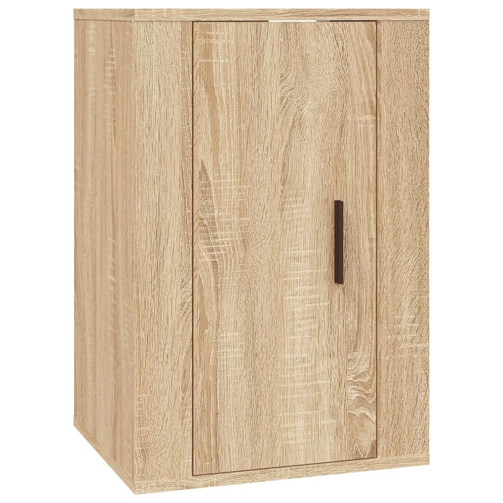 2-delige Tv-meubelset bewerkt hout sonoma eikenkleurig