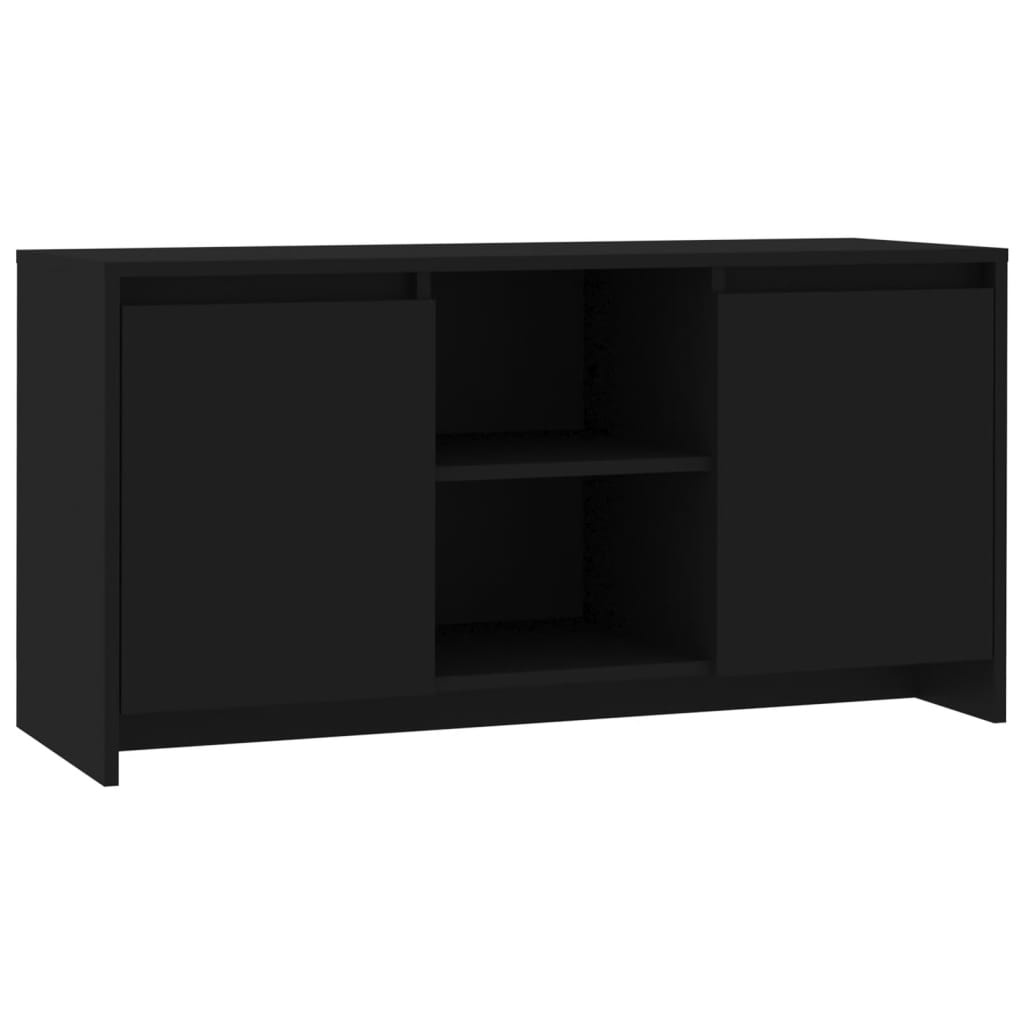 Tv-meubel 102x37,5x52,5 cm spaanplaat zwart