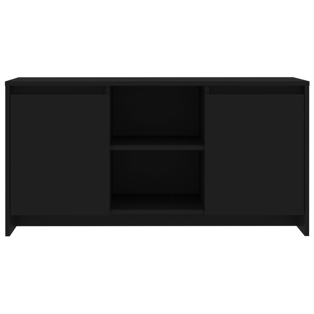 Tv-meubel 102x37,5x52,5 cm spaanplaat zwart