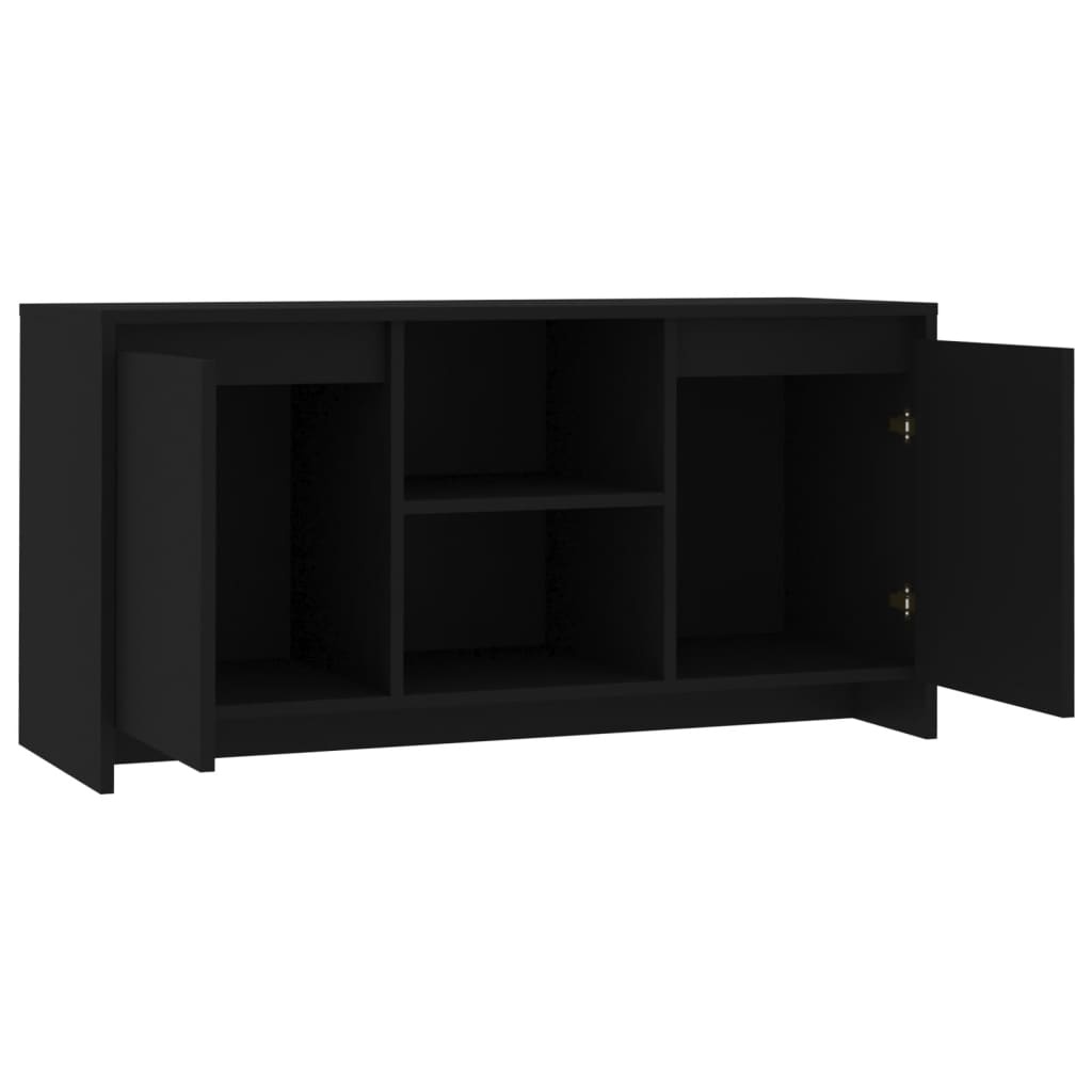 Tv-meubel 102x37,5x52,5 cm spaanplaat zwart