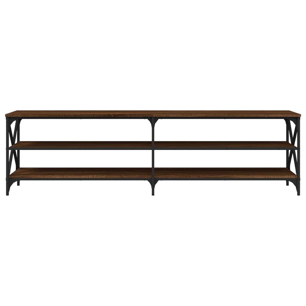 Tv-meubel 180x40x50 cm bewerkt hout bruineikenkleurig