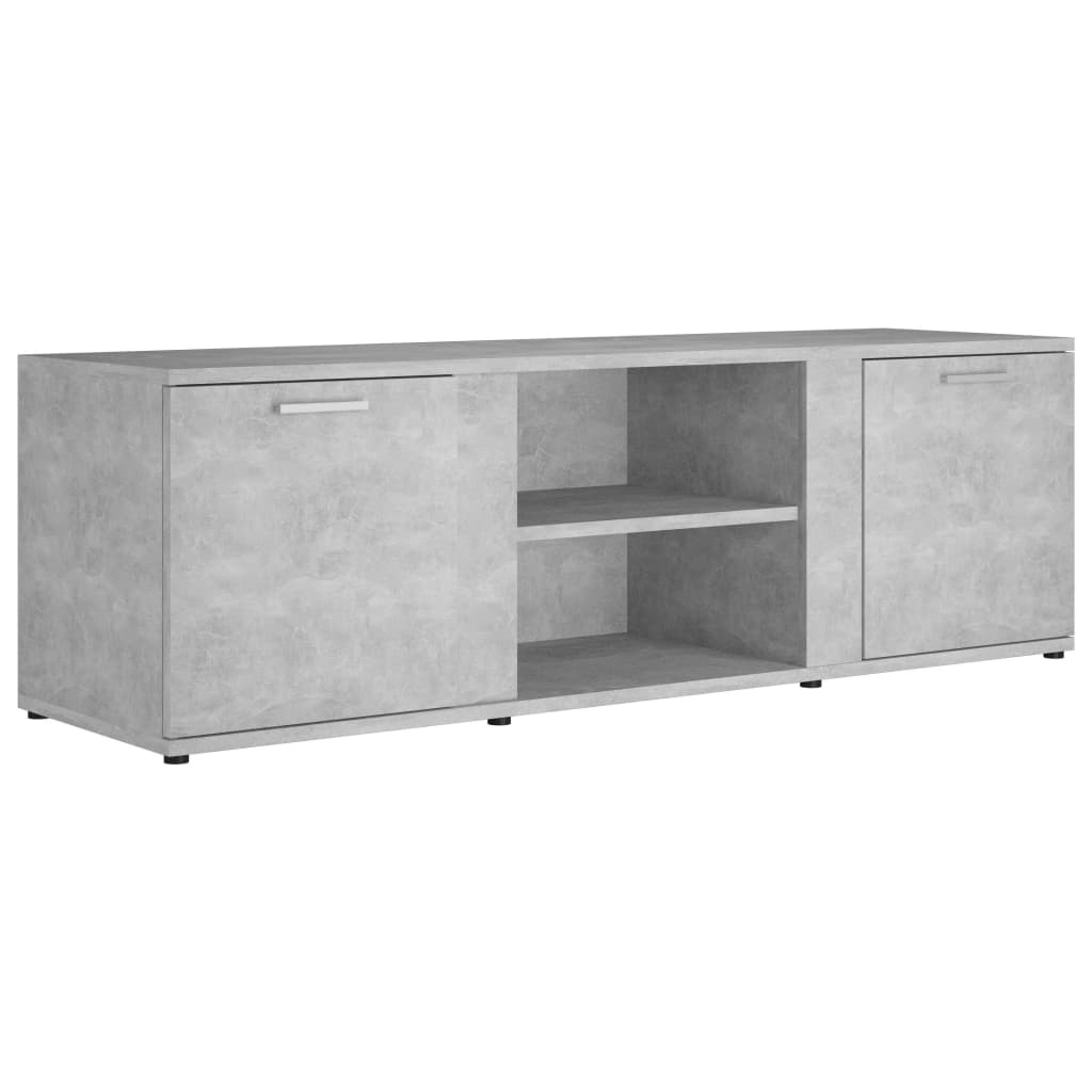 Tv-meubel 120x34x37 cm bewerkt hout betongrijs