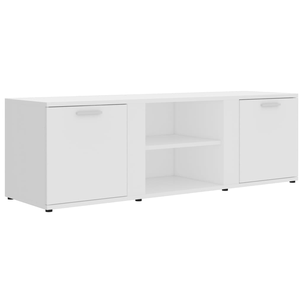 Tv-meubel 120x34x37 cm bewerkt hout wit