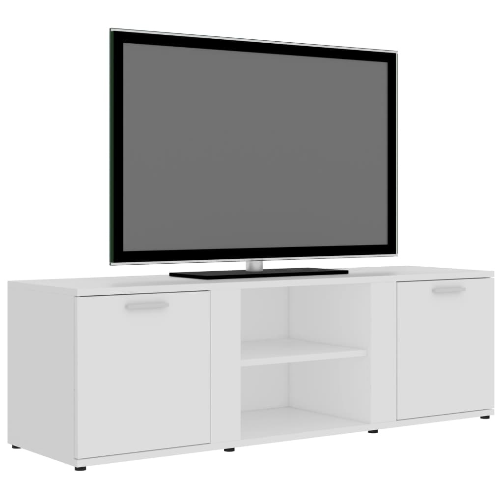 Tv-meubel 120x34x37 cm bewerkt hout wit