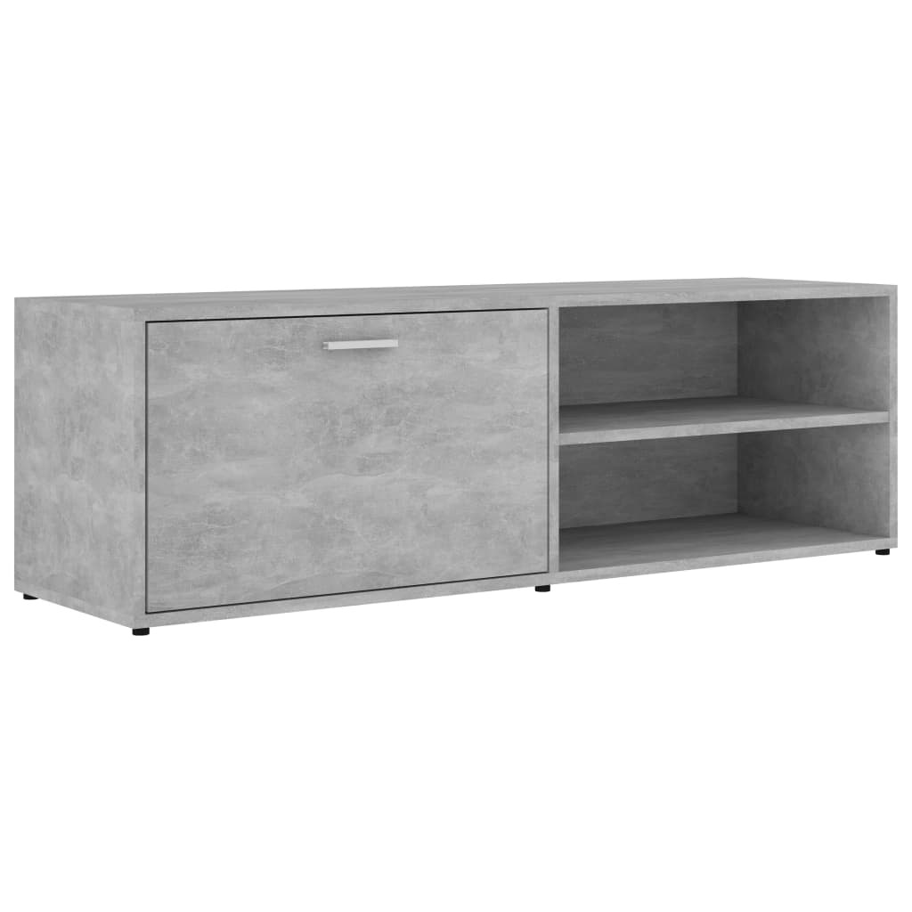 Tv-meubel 120x34x37 cm bewerkt hout betongrijs